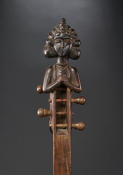 #AS207: Santal lute with beautiful female figure