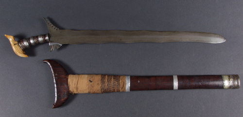 #PH318: Moro kris sword with an ivory handle for an important person or Datu