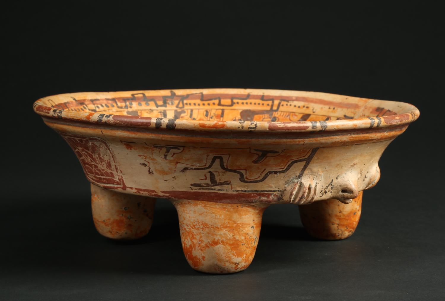 PC422: Mayan Tripod Bowl