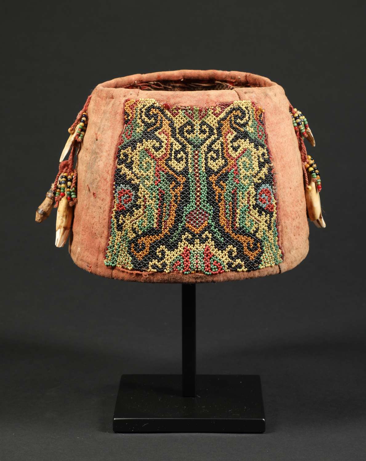 INDO784 : Dayak Beaded Hat