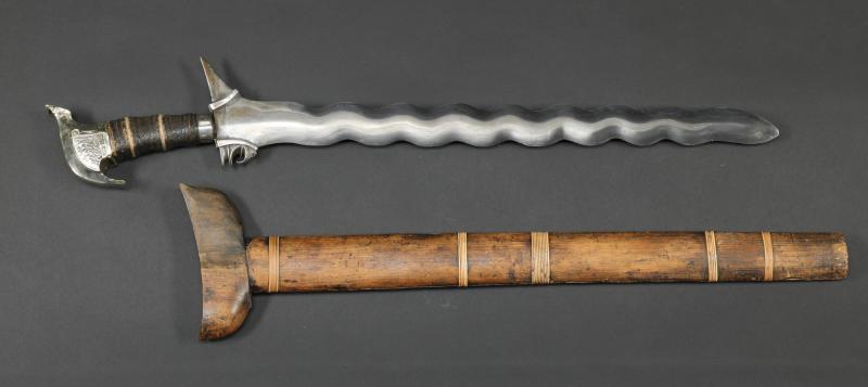 PH834: Moro Silver Kris Sword